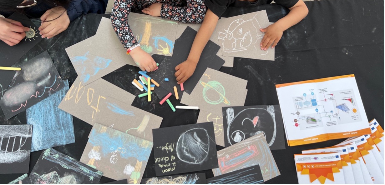 Some of our visitors draw their vision of a cleaner future logo